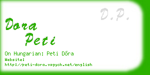 dora peti business card