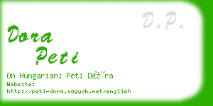 dora peti business card